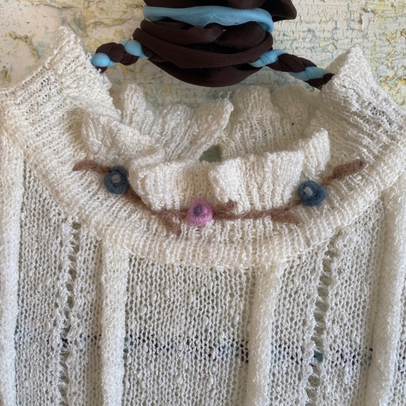 Precious Sheer Knit Blouse - Picture 3 of 5